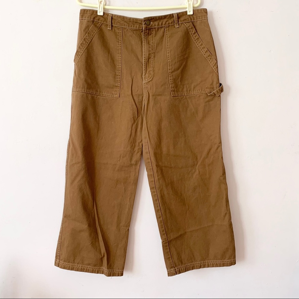 Wild Fable Brown Cropped Cargo Pants